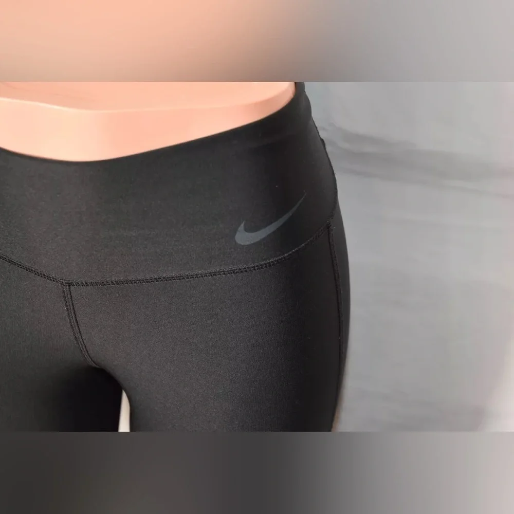 Nike Black Full Length Mid-rise Leggings - Picture 2 of 12